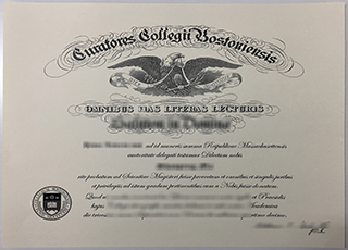 Boston College diploma