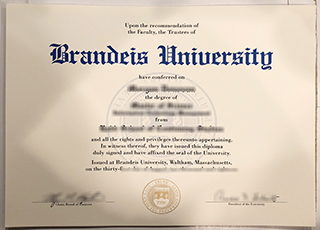 Brandeis University diploma