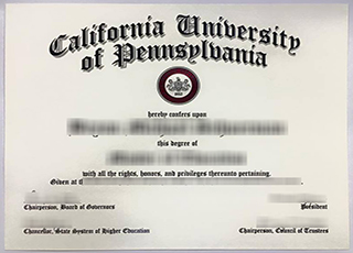 California University of Pennsylvania diploma