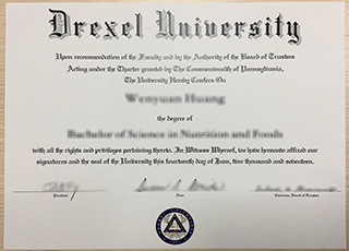 Drexel University diploma