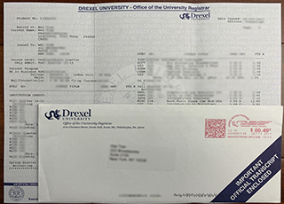 Make Drexel University fake transcript and envelope