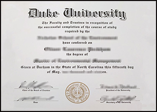 Duke University fake diploma