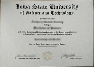 Iowa State University diploma