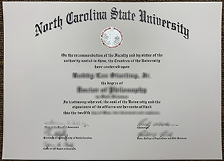 North Carolina State University diploma