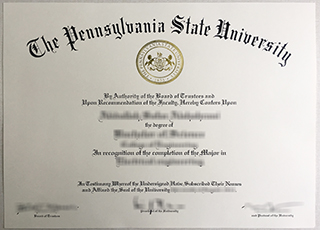 Pennsylvania State University diploma