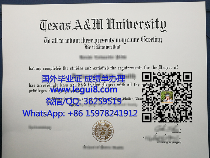 Texas A&M University degree