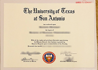 University of Texas at San Antonio diploma