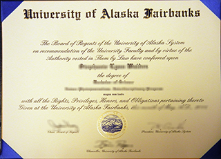 University of Alaska Fairbanks diploma