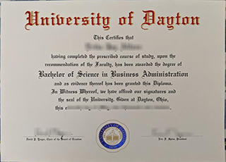 University of Dayton diploma