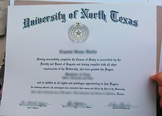 University of North Texas diploma