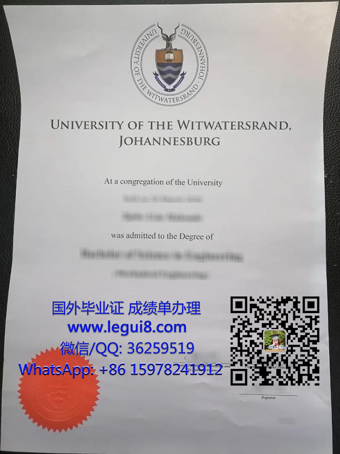 University of the Witwatersrand degree