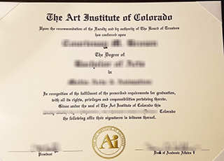 Art Institute of Colorado diploma