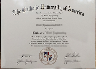 Catholic University of America diploma