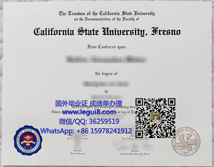 California State University Fresno diploma