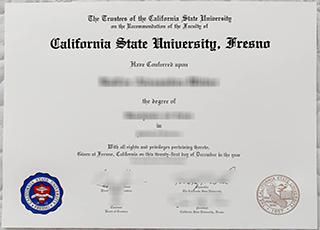 California State University Fresno diploma