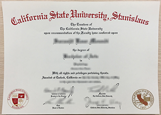 California State University Stanislaus diploma