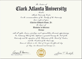 Clark Atlanta University diploma