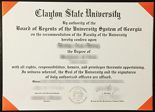 Clayton State University diploma