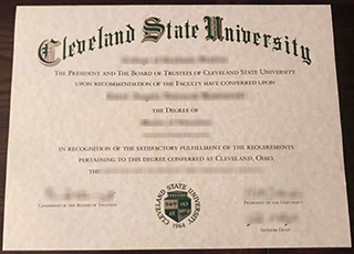 Cleveland State University diploma