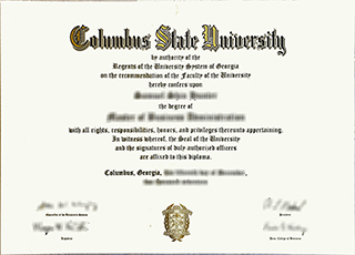 Columbus State University diploma