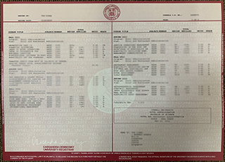 Cornell University transcript