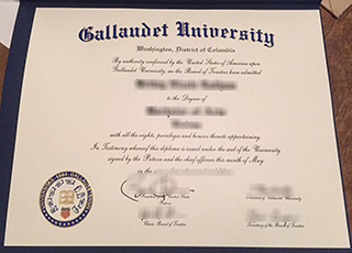 Gallaudet University diploma