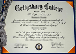 Gettysburg College diploma