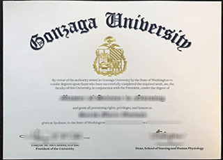 Gonzaga University diploma