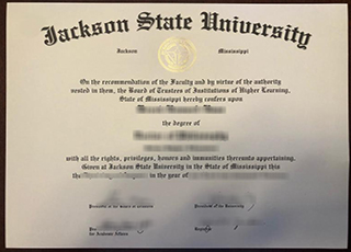 Jackson State University diploma