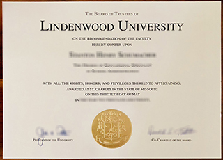 Lindenwood University diploma