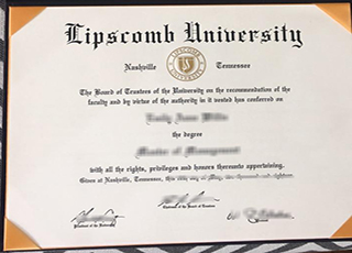 Lipscomb University diploma