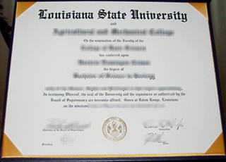 Louisiana State University diploma