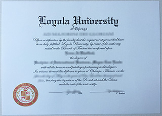 Loyola University Chicago diploma