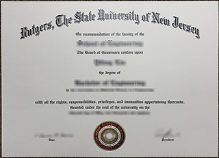 Rutgers University diploma