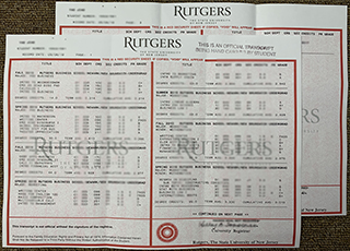 Rutgers University transcript