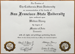 San Francisco State University diploma