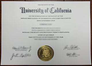 UC San Diego diploma