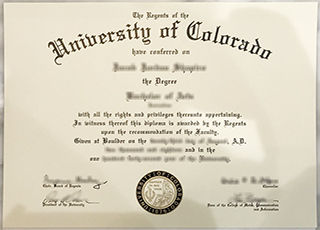 University of Colorado Boulder diploma