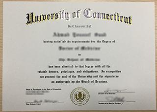 University of Connecticut diploma