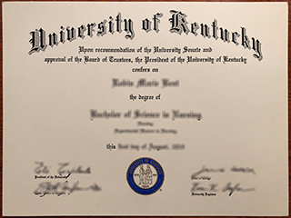 University of Kentucky diploma