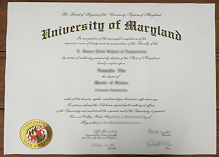 University of Maryland diploma