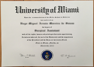 University of Miami degree