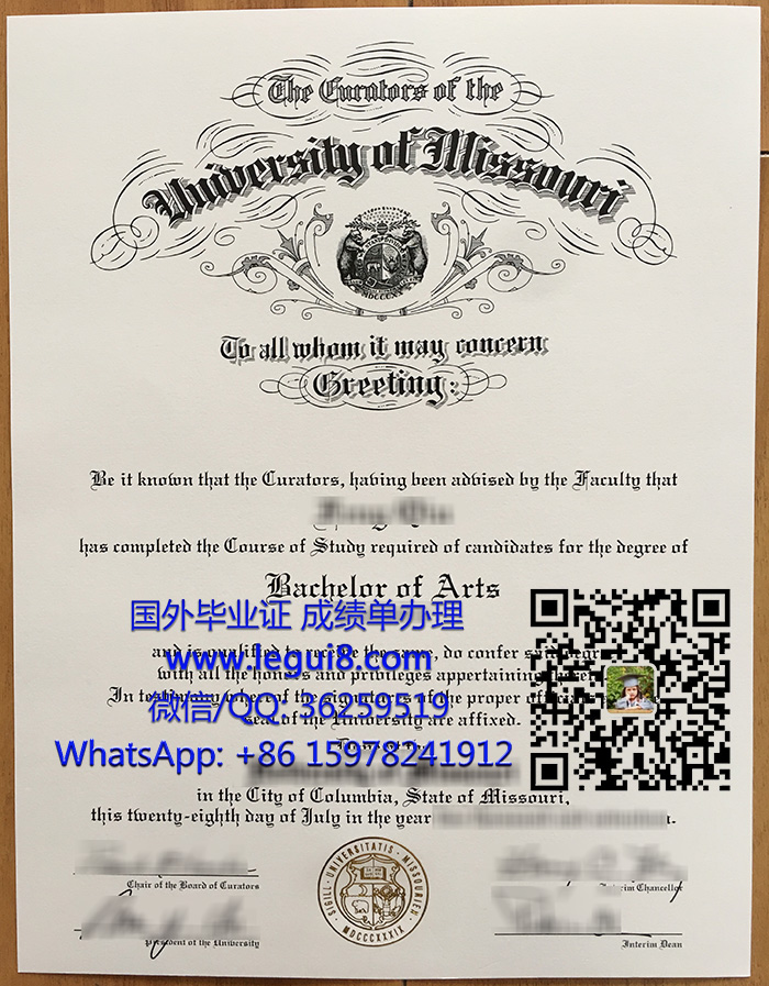 University of Missouri BA degree