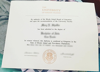 University of Rhode Island diploma