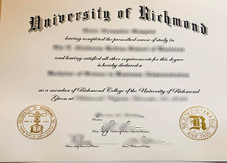 University of Richmond diploma