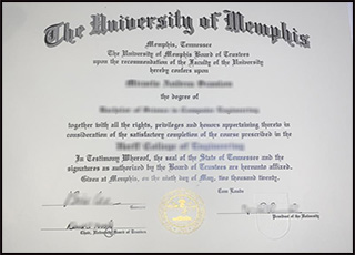 University of Memphis diploma