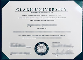 Clark University diploma