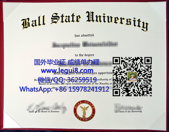 Ball State University diploma