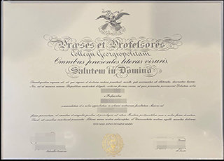 Georgetown University diploma