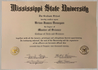 Mississippi State University diploma